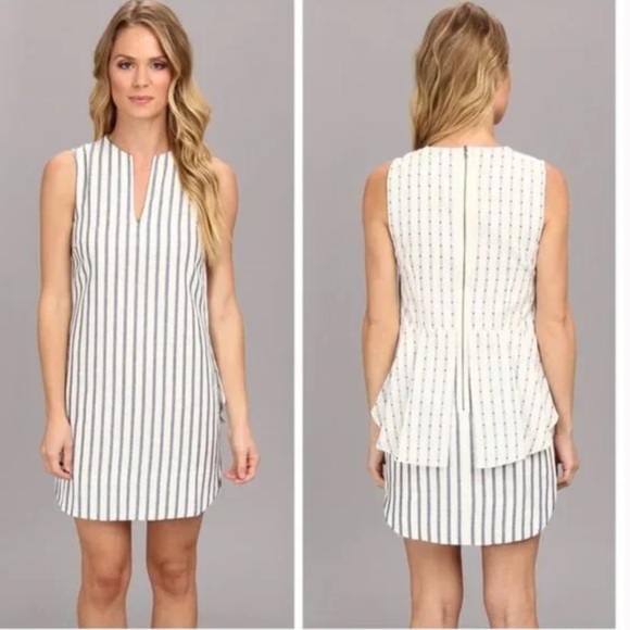 BCBGMAXAZRIA Yousra Sleeveless Peplum Dress - Picture 1 of 5